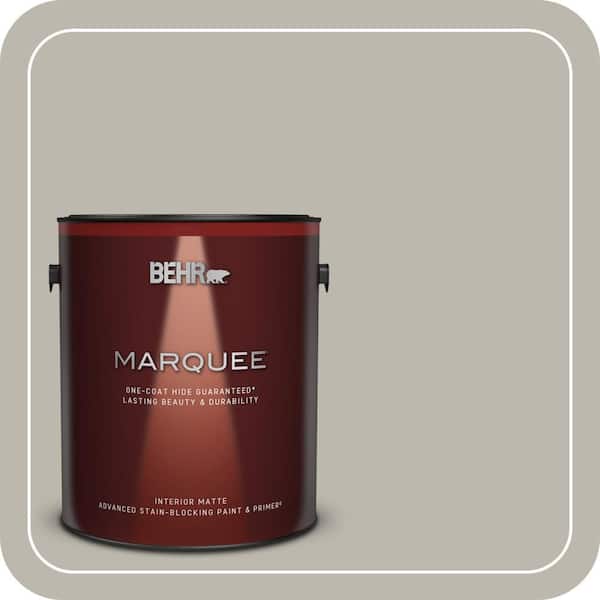 BEHR MARQUEE 1 gal. Home Decorators Collection #HDC-NT-06G Glasgow Fog Matte Interior Paint & Primer