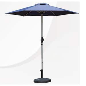 7.5 ft.Outdoor Patio Market Umbrella with Push Button Tilt and Crank, 6 Sturdy Ribs Weather Resistance for Deck Backyard