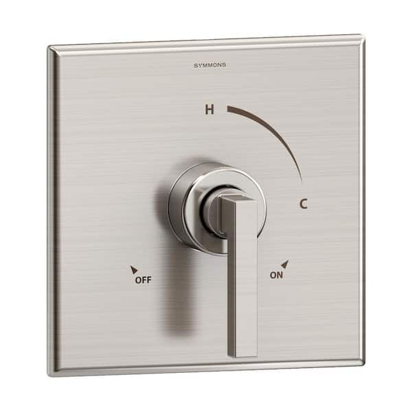 Symmons Duro 1-Handle Wall-Mounted Shower Valve Trim Kit in Satin ...