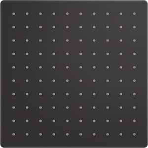 Honesty 1-Spray Patterns with 2.5 GPM 10 in. Ceiling Mount Fixed Shower Head in Matte Black