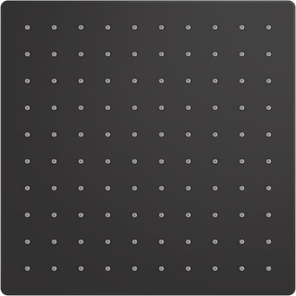 Honesty 1-Spray Patterns with 2.5 GPM 10 in. Ceiling Mount Fixed Shower Head in Matte Black