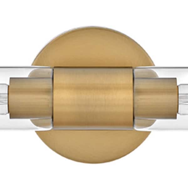 LARK - Shea 24.0 in. 2 Light Lacquered Brass Vanity Light