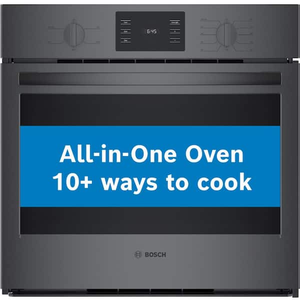 Bosch 500 Series 30 in. Built-In Single Electric Wall Oven in Black Stainless Steel with Thermal Cooking and Self-Cleaning