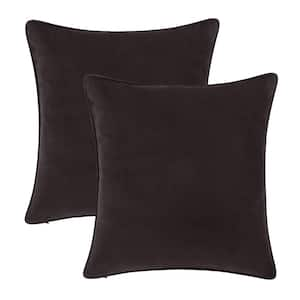 HomeRoots Charlie Set of 2-Rustic Brown Geometric Throw Pillows 1 in. x 20  in. 2000400953 - The Home Depot