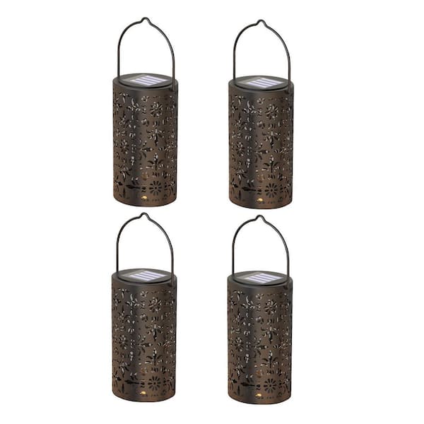 Tunearary Solar Outdoor Sensing Lights 4-Pack Garden Chandelier Terrace Courtyard Balcony Pergola Lights