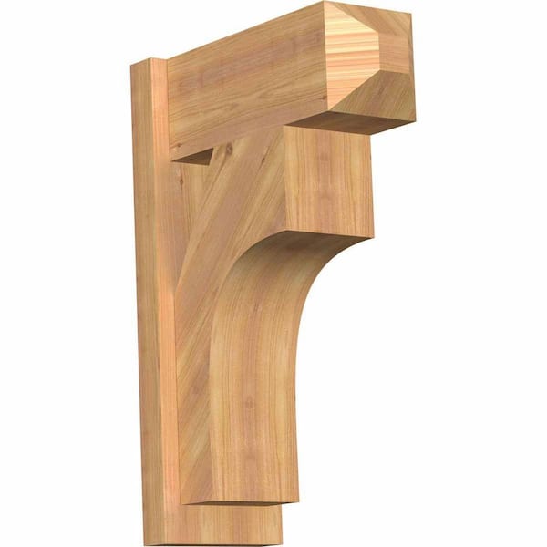 Ekena Millwork 8 in. x 26 in. x 18 in. Western Red Cedar Westlake Craftsman Smooth Outlooker