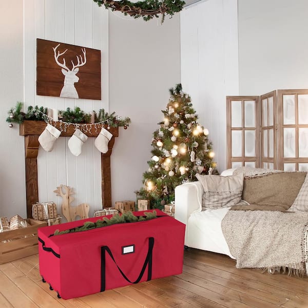Holiday Christmas Tree Storage Bag fits up to 9 FT Trees with Wheels & Handles 