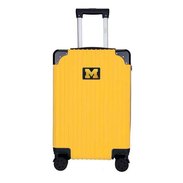 Mojo Michigan Wolverines premium 2-Toned 21" Carry-On Hardcase in Yellow