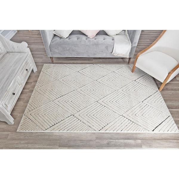 Cadence Alabaster Beige 5 ft. x 7 ft. Area Rug