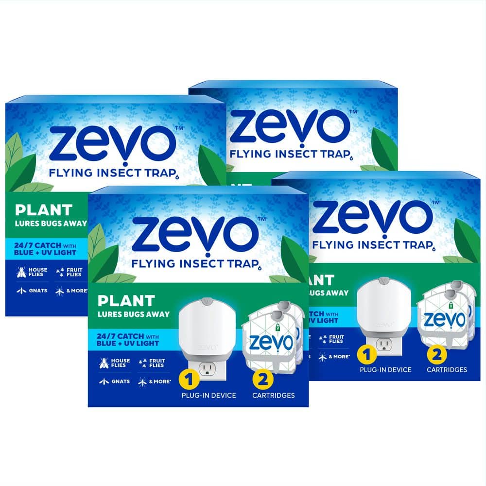 ZEVO Indoor Plant Flying Insect Trap for Gnats, Fruit Flies, House
