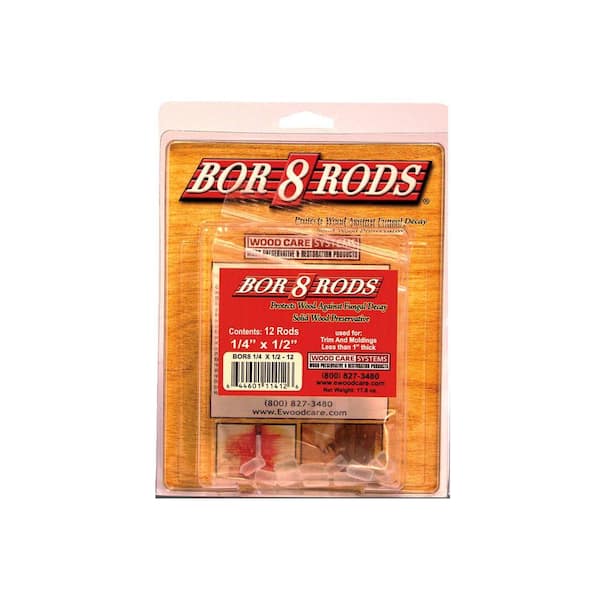 SYSTEM THREE 1/4 in. x 1/2 in. Bor-8-Rods Wood Care System