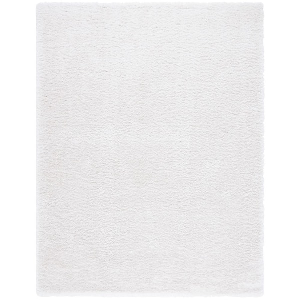 Cloud Shag 9 ft. x 12 ft. White Solid Area Rug