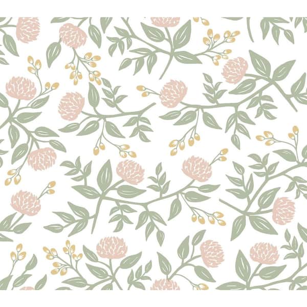 Peonies Blush Floral Premium Peel and Stick Wallpaper