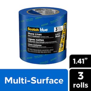 ScotchBlue 1.41 in. x 60 yds. Sharp Lines Multi-Surface Painter's Tape with Edge-Lock (3-Pack)