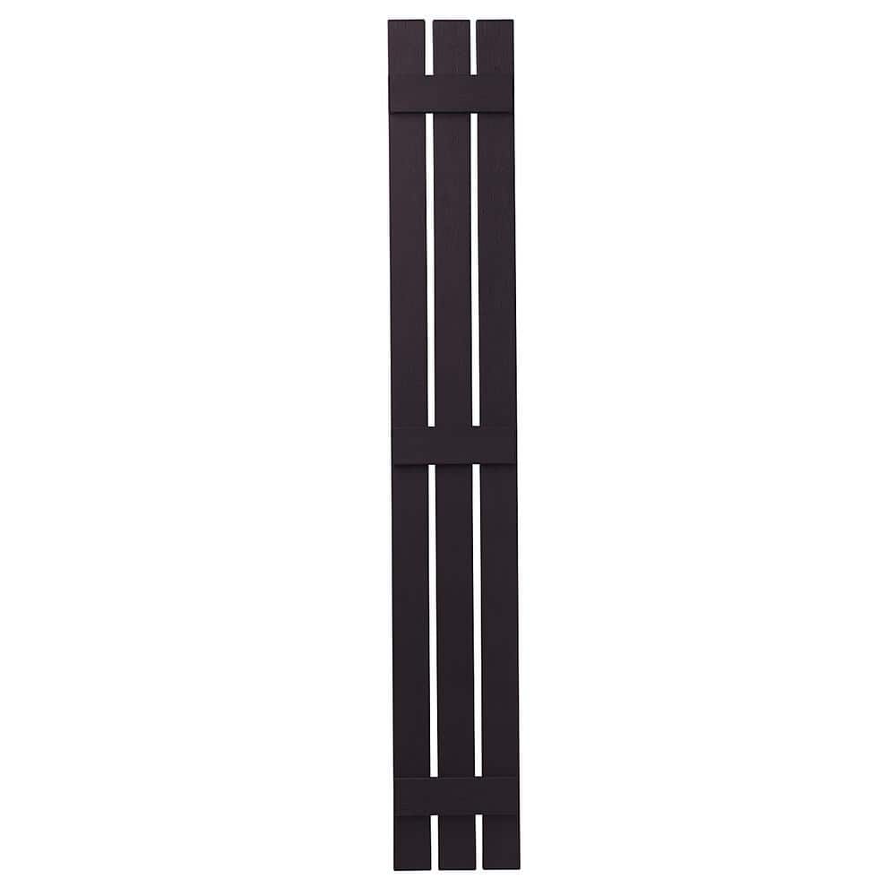 12 in. x 81 in. Polypropylene 3-Board Open Board and Batten Shutters Pair in Dark Berry price history on PriceWatchPro