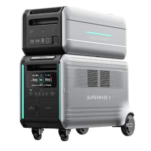 3800W Output/6600W Plug and Play Solar Generator w/Dual Voltage Output with 600W Satellite Battery