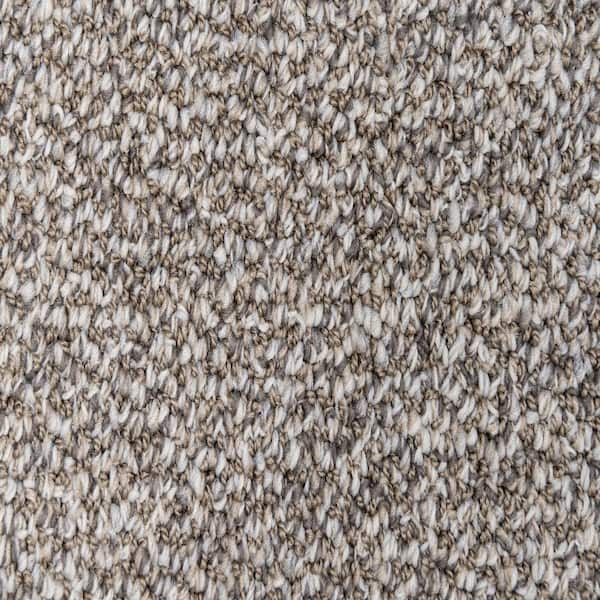 8 in. x  8 in. Loop Carpet Sample - Mcdonald Street -Color Hollyoak