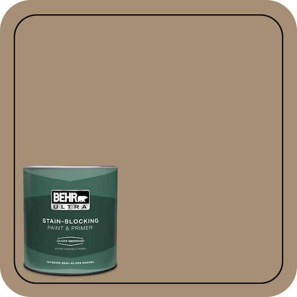 BEHR ULTRA 1 qt. #N300-5 Hidden Treasure Extra Durable Semi-Gloss Enamel Interior Paint & Primer