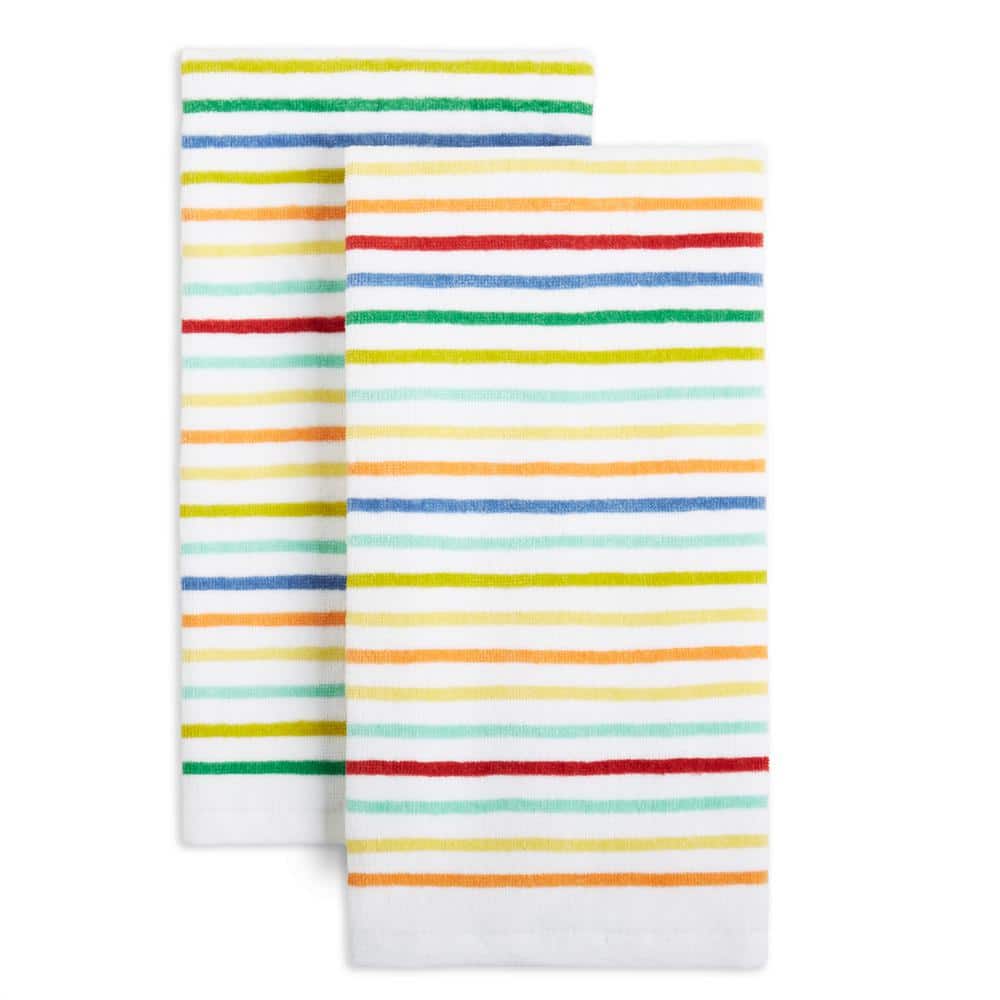 KitchenAid Stripe Gingham Matcha Green Cotton Kitchen Towel (Set of 3)  ST015488TDKA 006 - The Home Depot