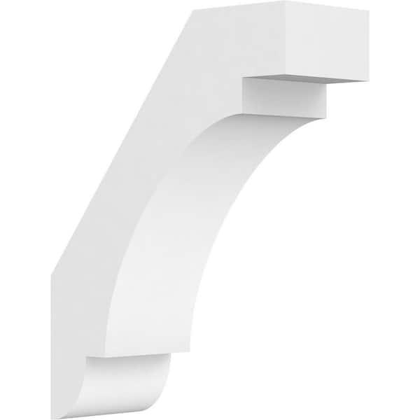 Ekena Millwork 5"W x 14"D x 18"H Standard Aspen Architectural Grade PVC Knee Brace