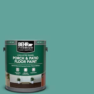 1 gal. #M450-5 Aqua Rapids Low-Lustre Enamel Interior/Exterior Porch and Patio Floor Paint