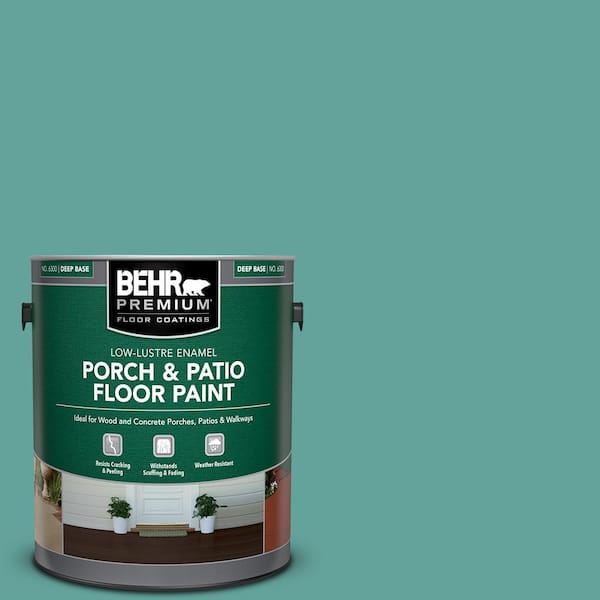 BEHR PREMIUM 1 gal. #M450-5 Aqua Rapids Low-Lustre Enamel Interior/Exterior Porch and Patio Floor Paint