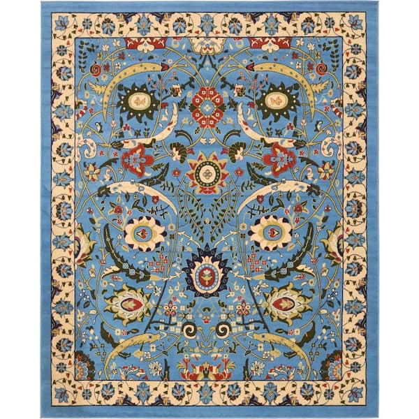 Unique Loom Espahan Cape Cod Blue 8' 0 x 10' 0 Area Rug
