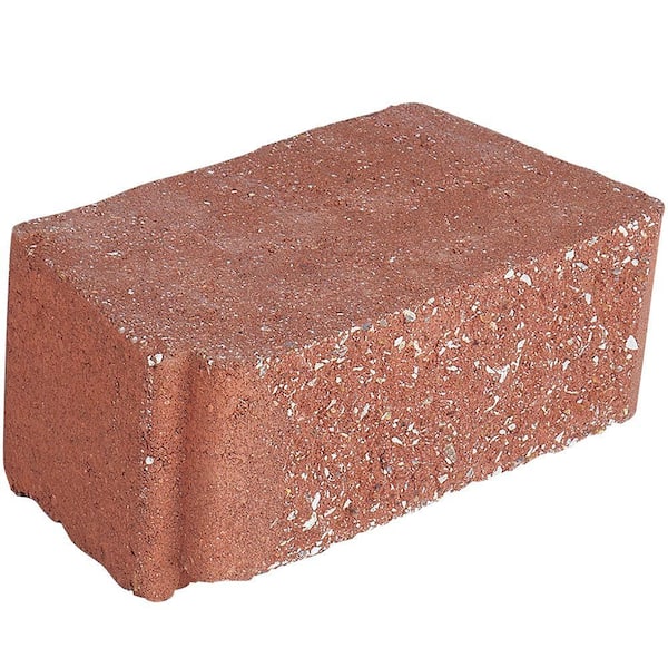 Pavestone 6 in. H x 16 in. W x 10 in. D Terra Cotta Brighton Stone Concrete Wall Block