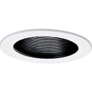 4 in. Black Recessed Baffle Trim