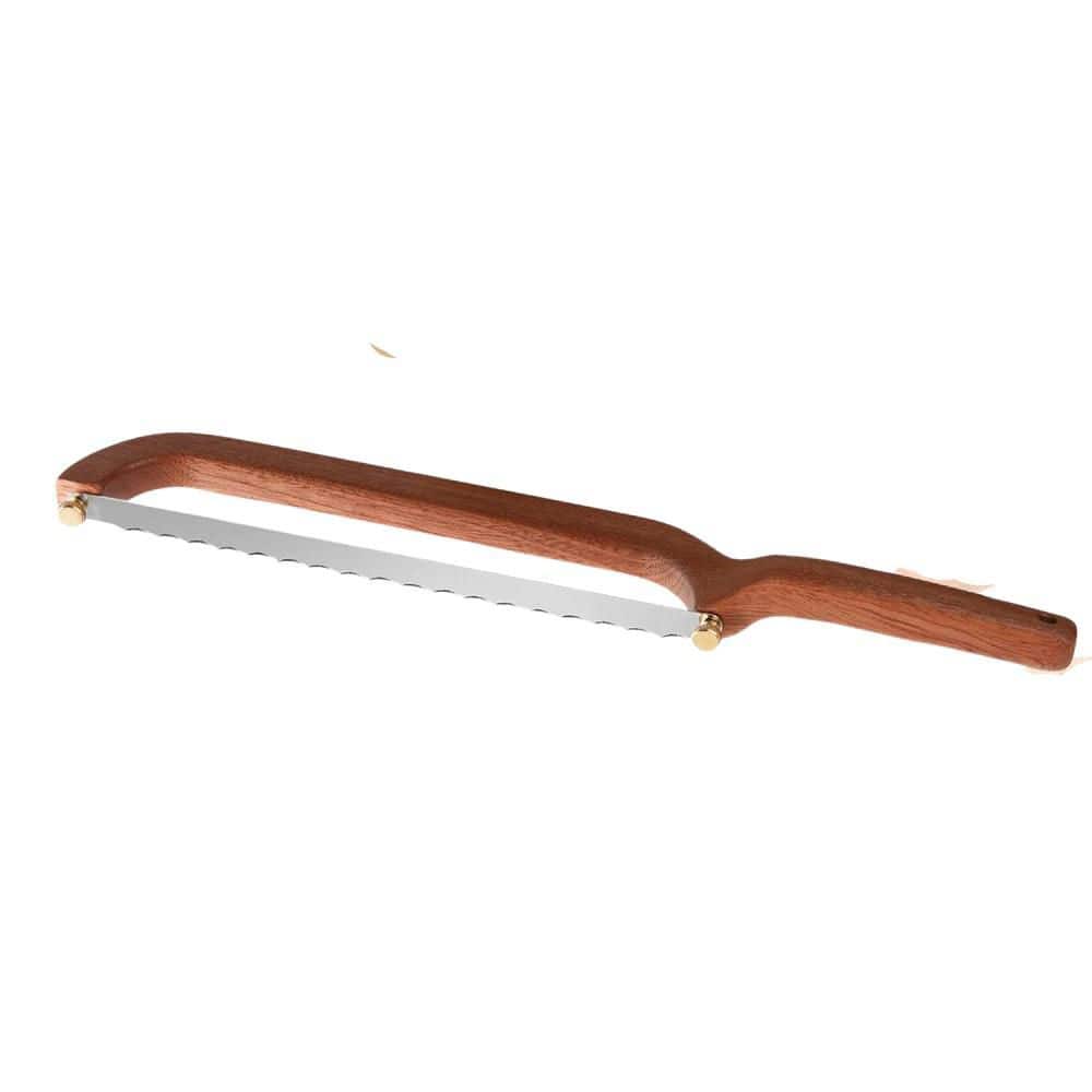 10.6 in. Stainless Steel Full Tang Serrated Edge Bread Knife for Homemade Bread with Sapele Wood Handle (Set of 1) price history on PriceWatchPro