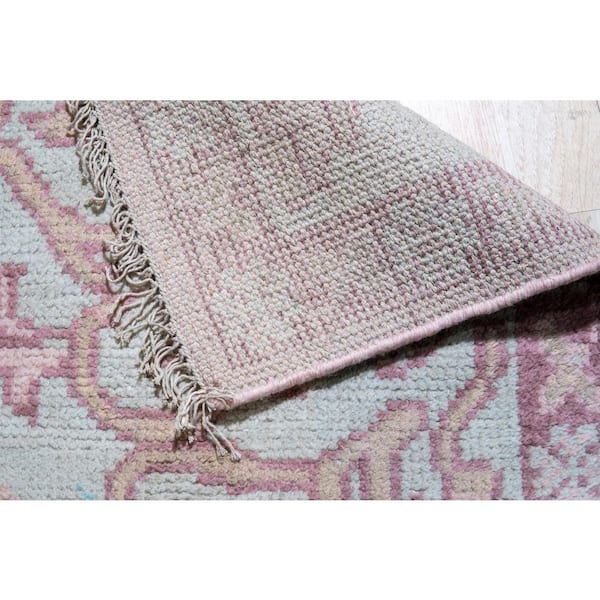 Hand-Knotted Wool Oriental Design Rug : Elegant Pink Area Rug for Living Room, Bedroom, Office, & H, Area Rug