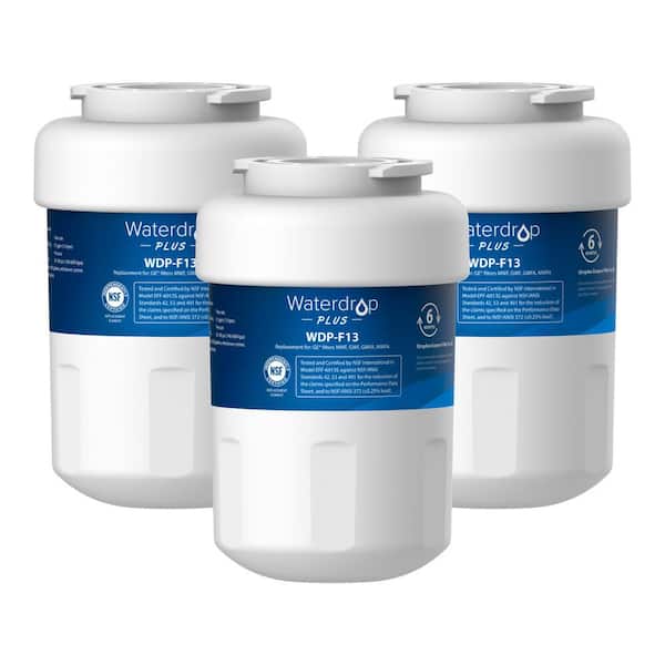 Waterdrop WDP-MWF Replacement for GE MWF Refrigerator Water Filter, 3-Filters (Package May Vary)