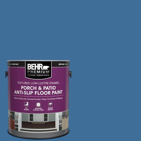 BEHR PREMIUM 1 gal. #M520-6 National Anthem Textured Low-Lustre Enamel Interior/Exterior Porch and Patio Anti-Slip Floor Paint