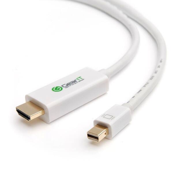 GearIt Mini DisplayPort (Thunderbolt Port Compatible) to HDMI Male Adapter Cable