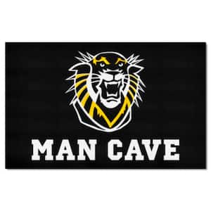 Fort Hays State Black Man Cave 5 ft. x 8 ft. UltiMat Rug