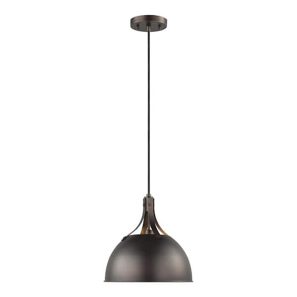 Generation Lighting Rockland 1-Light Bronze Hanging Pendant Light