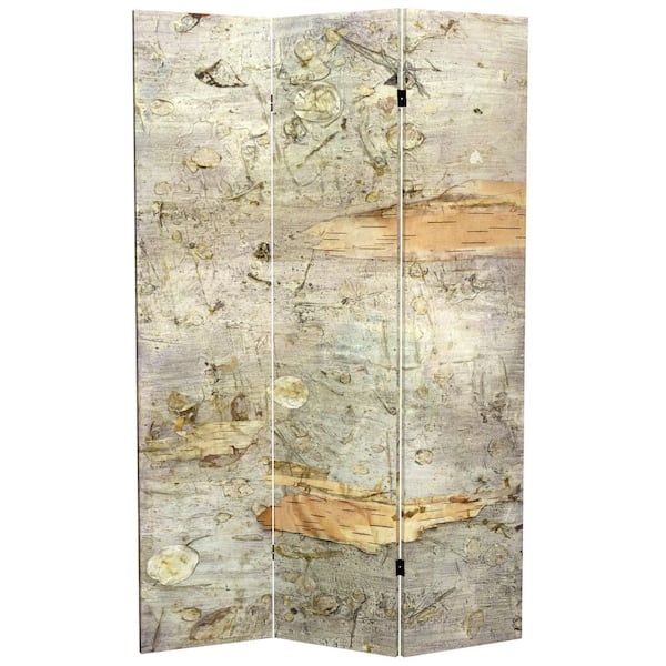 6 ft. Pale Forest Printed 3-Panel Room Divider