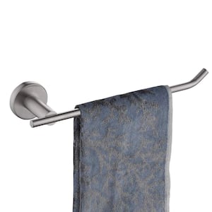 Bathroom 9 in. Wall Mounted Towel Bar Stainless Steel Towel Ring Hand Towel Holder in Brushed Nickel