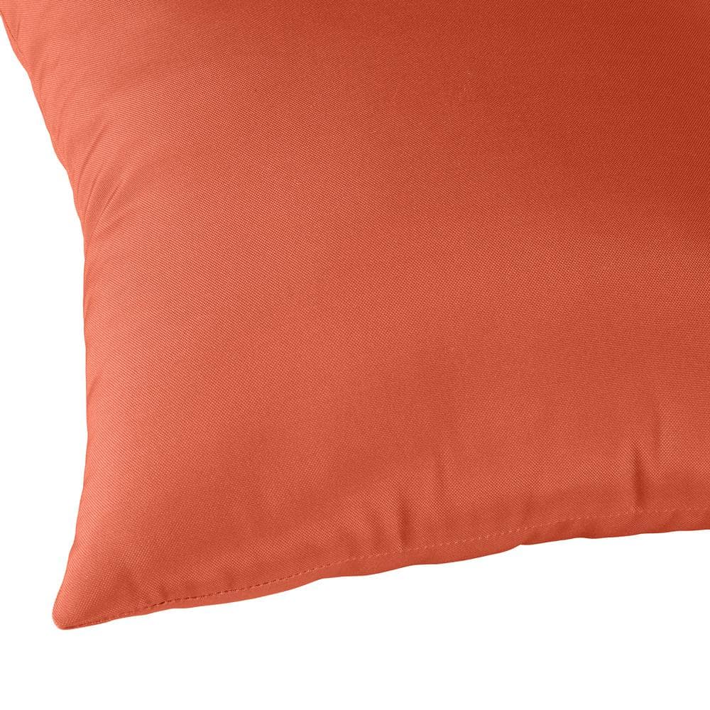 Rust 19 x 12 Inch Outdoor Rectangular Throw Pillows Set