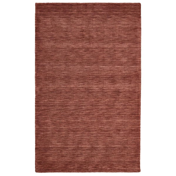 Weave & Wander Celano Rust 4 ft. x 6 ft. Solid Area Rug
