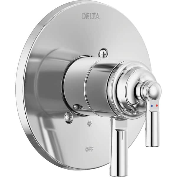 Delta Saylor 1-Handle Wall Mount Valve Trim Kit in Chrome (Valve Not Included)