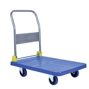 Platform Truck Cart 1000LBS Chinco Star Folding Push Cart Dolly Portable  Moving Dolly Cart with 360° Swivel 5'' Wheels Heavy Duty Foldable Flatbed