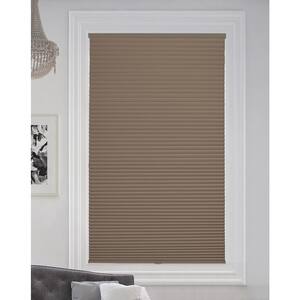 Warm Cocoa Cordless Blackout Cellular Honeycomb Shade, 9/16 in. Single Cell, 55 in. W x 48 in. H