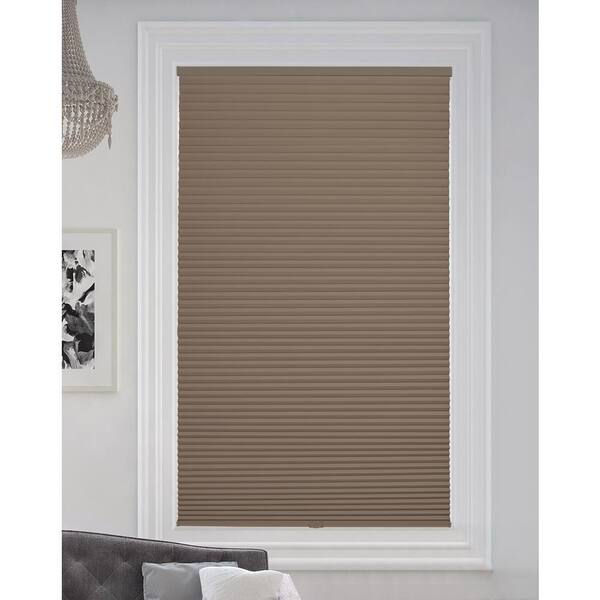 BlindsAvenue Warm Cocoa Cordless Blackout Cellular Honeycomb Shade, 9/16 in. Single Cell, 48.5 in. W x 72 in. H