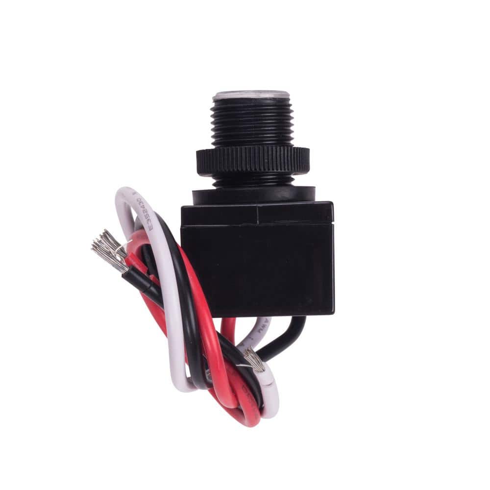Black Polycarbonate Flush Mount Photocontrol