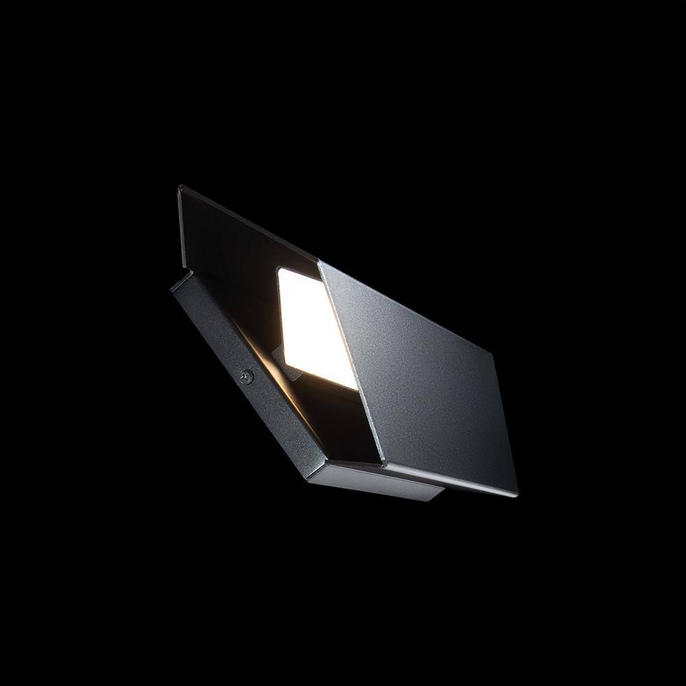 Summit Black Aluminum Dimmable LED Wall Sconce