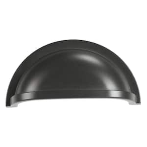 HICKORY HARDWARE Williamsburg 3 in. (76 mm) Oil-Rubbed Bronze Drawer Cup  Pull (10-Pack) P3055-10B-10B - The Home Depot
