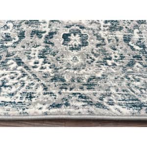 Blue 5 ft. x 8 ft. Livigno 1244 Transitional Abstract Area Rug