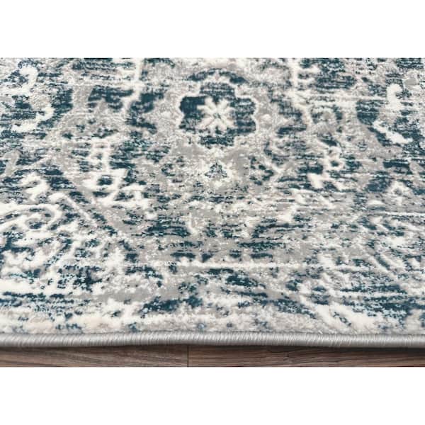 Blue 3 ft. x 5 ft. Livigno 1244 Transitional Abstract Area Rug