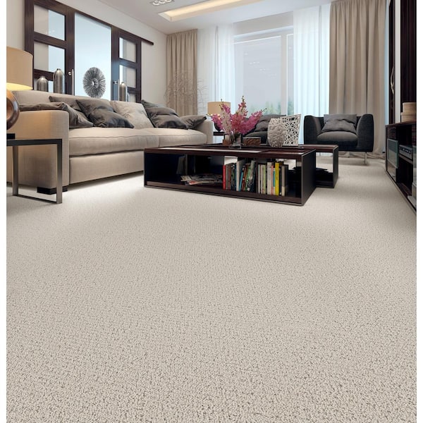 Poppy Color Clay Beige 42 oz. SD Polyester Pattern Carpet - Installation Required